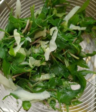 包菜马兰头拌陈虾的做法步调：8