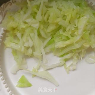 包菜马兰头拌陈虾的做法步调：6