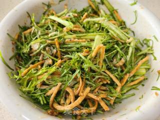 苦菊拌馓子的做法步调：10