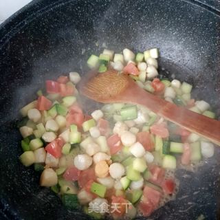 青茭瓜炒陈贝的做法步调：11