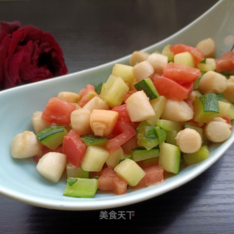 青茭瓜炒陈贝的做法