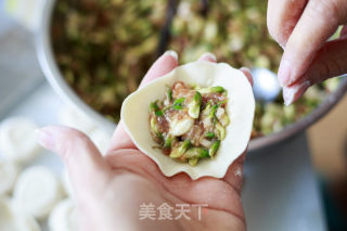 槐花猪肉馅火饺的做法步调：7