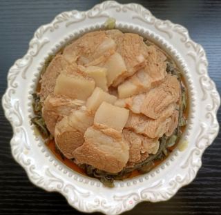 五花肉蒸雪里蕻的做法步调：17