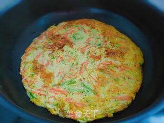 蔬菜鸡蛋饼的做法步调：6