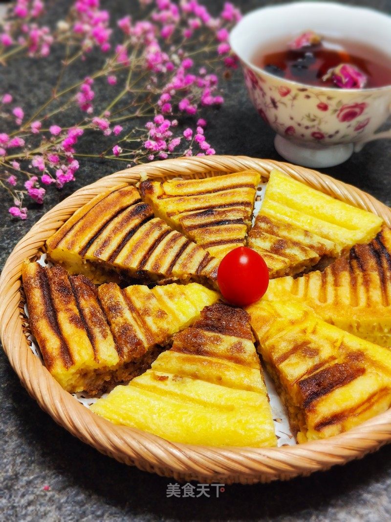 玉米里白糖馅煎饼的做法