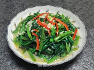 椒丝腐乳空心菜的做法步调：11