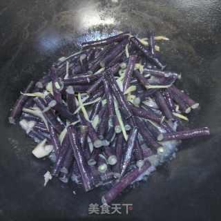 浑炒紫豆角的做法步调：8