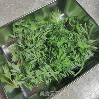 艾草麦麸馒头的做法步调：1