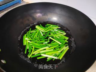 秋笋蒜苔炒牛肉的做法步调：5