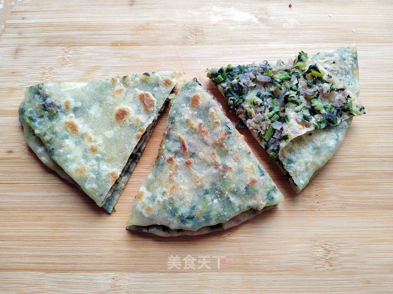 油麦菜陈肉麦饼的做法