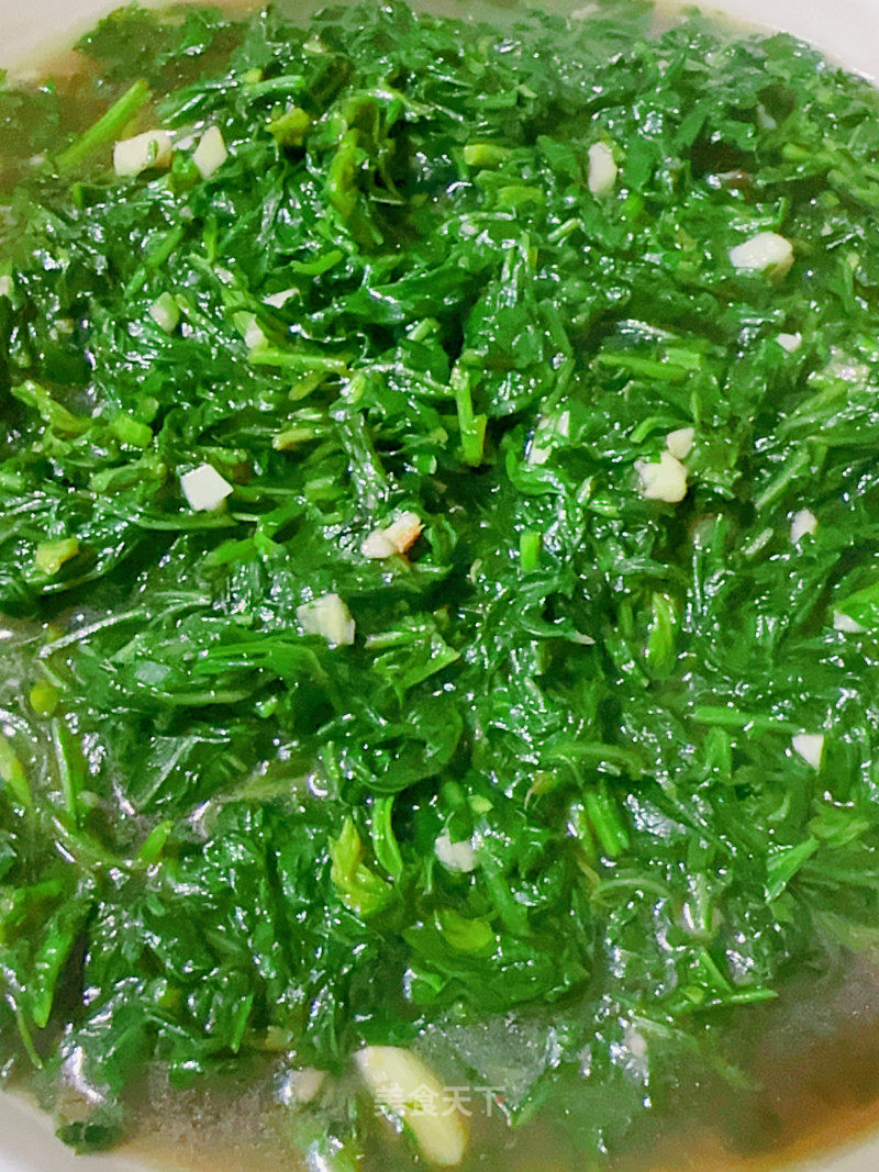 蒜蓉艾草的做法