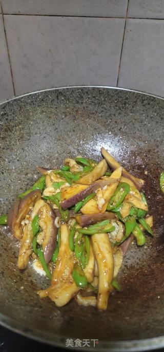青椒炒茄子的做法步调：9
