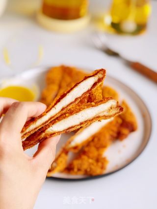 氛围炸锅炸鸡排的做法步调：7