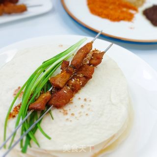 淄专小饼卷烧烤的做法步调：16