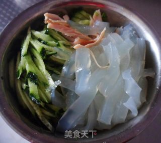 黄瓜拌凉粉的做法步调：5