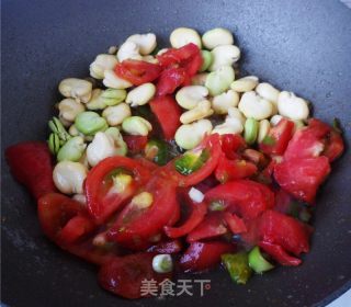番茄烩蚕豆瓣的做法步调：7