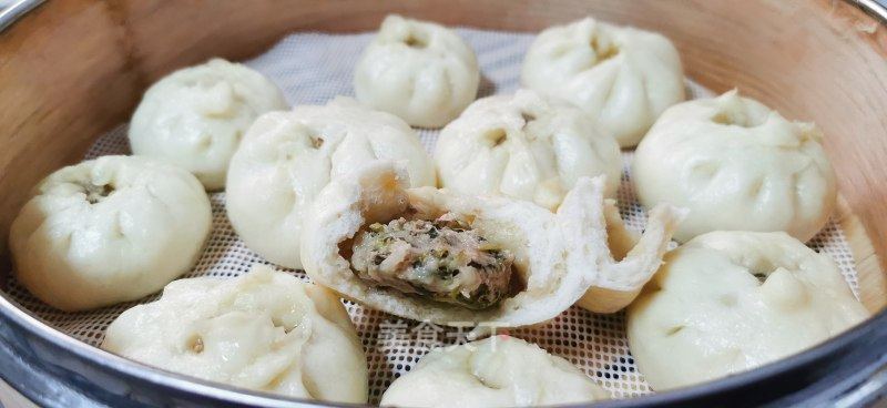 苦菜肉包子的做法