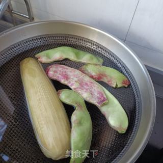 油豆喷鼻菇拌煮蛋的做法步调：2