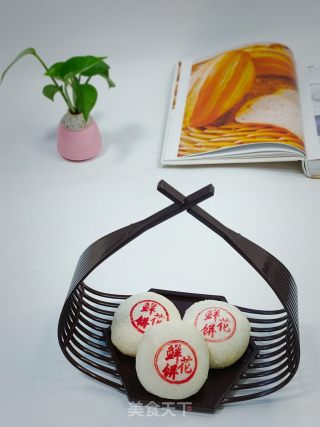 玫瑰豆沙饼的做法步调：1