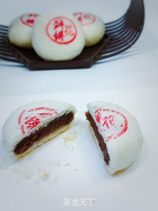 玫瑰豆沙饼的做法步调：9