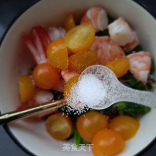 陈虾藜麦花环饭团的做法步调：13