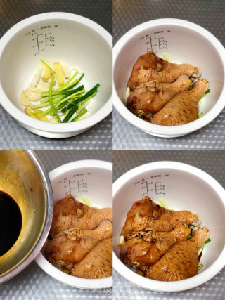 无火无油电饭煲焖鸡的做法步调：3