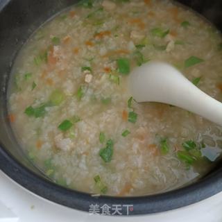 陈虾鸡肉粥的做法步调：21