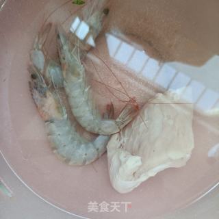 陈虾鸡肉粥的做法步调：6