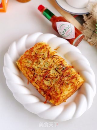 芝士推丝土豆饼的做法步调：5