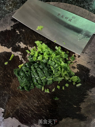 菠菜煎蛋的做法步调：4