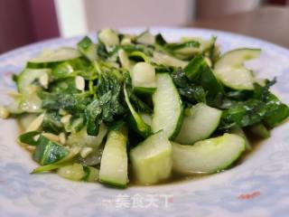 黄瓜凉拌十喷鼻菜的做法步调：8