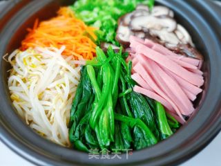 沙锅拌饭的做法步调：5