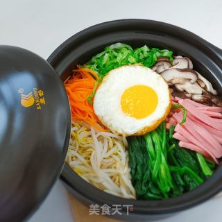 沙锅拌饭的做法步调：7