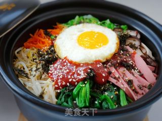 沙锅拌饭的做法步调：9