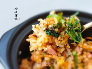 沙锅拌饭的做法步调：10