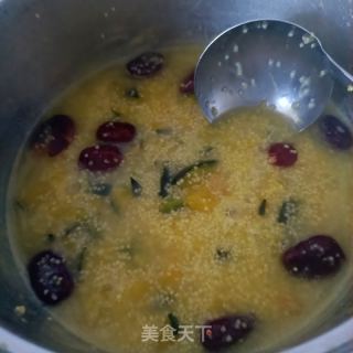 贝贝北瓜小米粥的做法步调：8