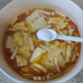 海陈菇豆腐汤的做法步调：10