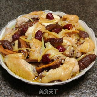 冬菇蒸滑鸡的做法步调：10