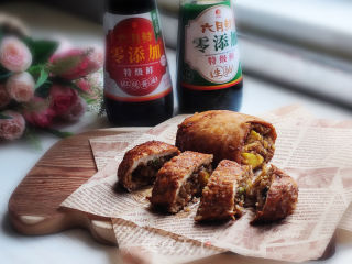 板栗糯米鸡胸卷的做法步调：10