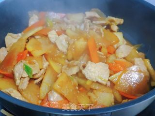 冬瓜炒肉片的做法步调：6