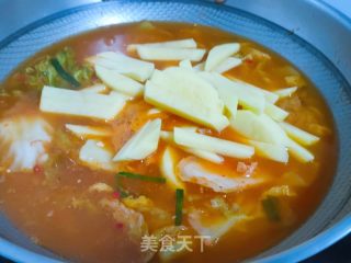 辣利剑菜炖土豆的做法步调：4