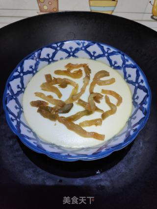 榨菜蒸蛋羹的做法步调：10