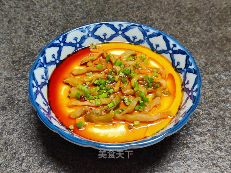 榨菜蒸蛋羹的做法