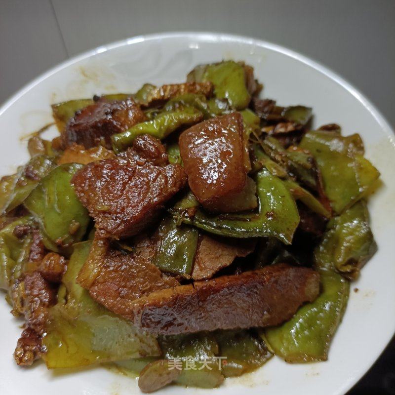 卤肉焖藊豆的做法