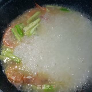 丝瓜陈虾粥的做法步调：10