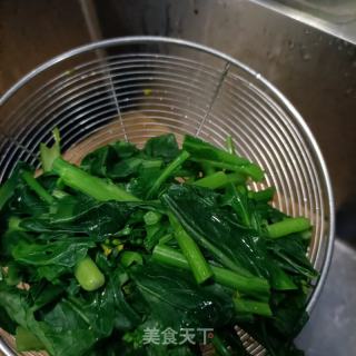 烤羊肉炒菜芯的做法步调：7