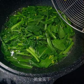 烤羊肉炒菜芯的做法步调：6