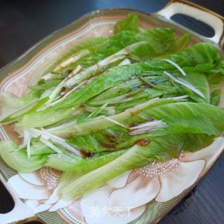 蚝油罗马死菜的做法步调：9