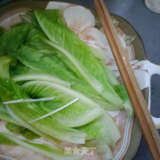 蚝油罗马死菜的做法步调：4