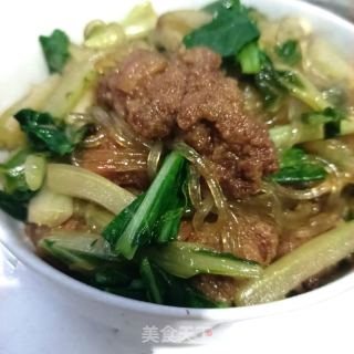青菜炸肉炖粉条的做法步调：14